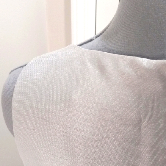 Evan-Picone Black Label Two Piece Silver Dress & Jacket Size 6 - Picture 6 of 7